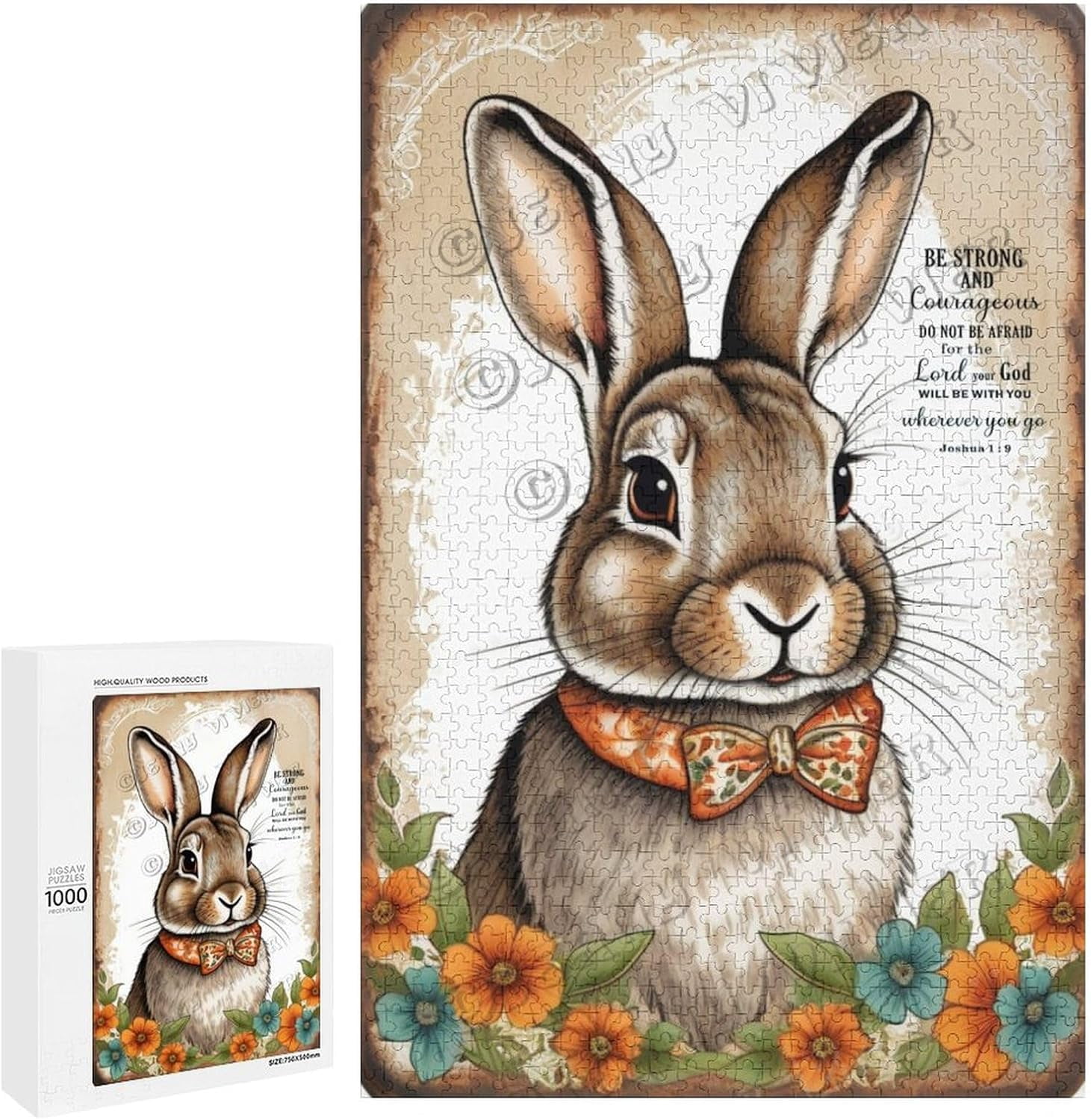 Rabbit with Inspiring Positive Quotes Wooden Wall Decor Home Wall Signs ...