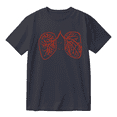 thumbnail image 1 of Rabbitology Lung Cotton Tee Women Men Crewneck Short Sleeve Fashion Casual T-shirt, 1 of 2