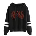 thumbnail image 1 of Rabbitology Lung Pullover Hoodie Unisex Long Sleeve Pocketless Casual Hooded Sweatshirt, 1 of 2