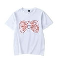 thumbnail image 1 of Rabbitology Lung Tee Unisex Crewneck Short Sleeve T-shirt Casual Streetwear Tops, 1 of 2
