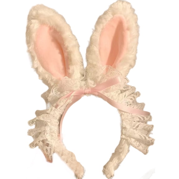 Rabbits Cosplay Makeup Hairband Sweet Long Ear Easter Headwear Hairbands Headwear Hairbands Birthday Party