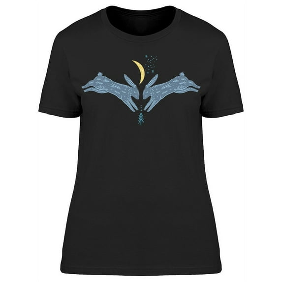 Rabbits Couple T-Shirt Women -Image by Shutterstock, Female Small