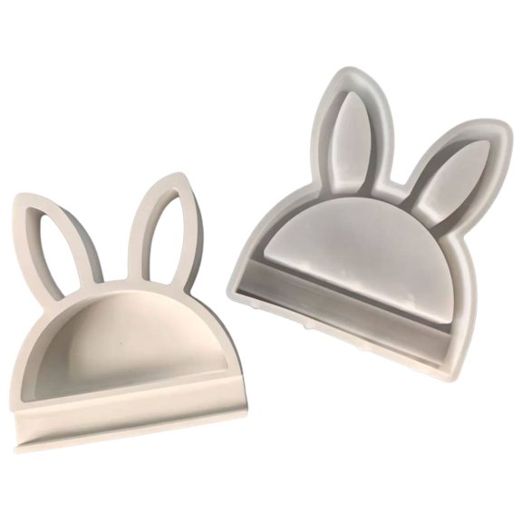 Rabbits Head Silicone Craft Mold for Enthusiasts Creating Unique Decorations with Plasters Resin Materials Various Use