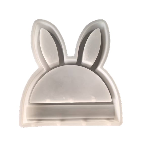 Rabbits Head Silicone Craft Mold for Enthusiasts Creating Unique Decorations with Plasters Resin Materials Various Use