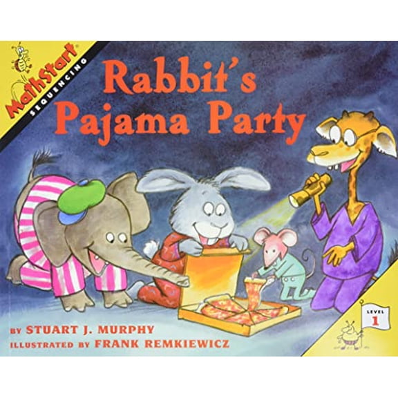 Pre-Owned Rabbit's Pajama Party: Mathstart Level 1: Sequencing (Paperback) 0064467228 9780064467223
