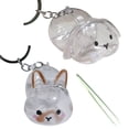 thumbnail image 1 of Rabbits Shape Plastic Clear Hair Collector Keychain Multifunctional Pet Furs Storage Box Organizers For Home Decors Gift, 1 of 8