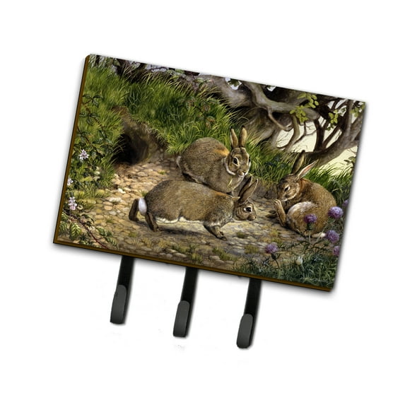 Rabbits and the Rabbit Hole Leash or Key Holder