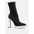thumbnail image 1 of Rabha Contrasting Platform Detail Sock Boots, 1 of 10