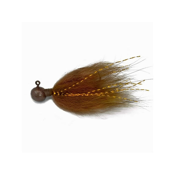 Rabid Baits HJ8-902 Hair Jig 1/8oz #1/0 Owner Hook Brown.