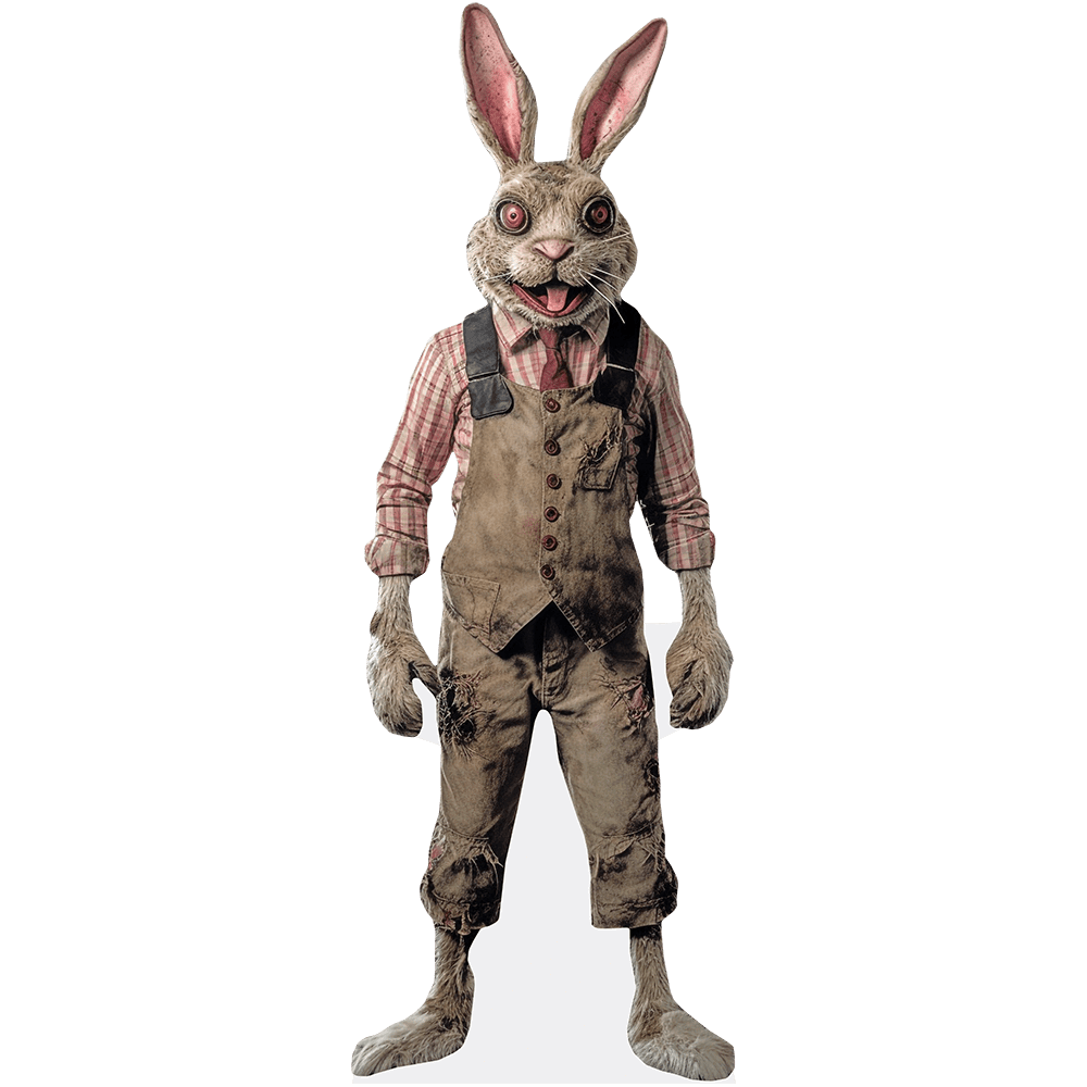 Rabid Bunny (Overalls) Mini Cardboard Cutout Standee - Walmart.com