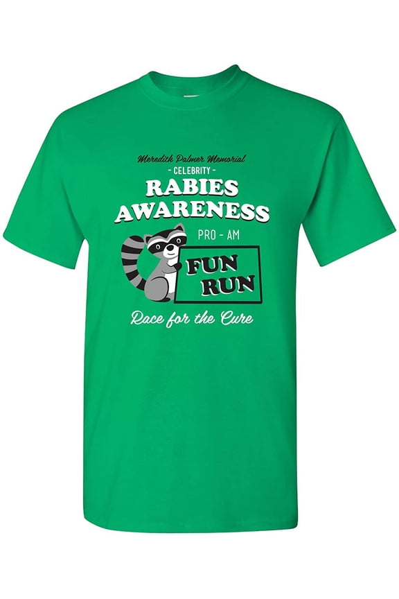 Rabies Awareness Fun Run - Adult Unisex T Shirt - Medium - Irish Green