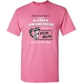 thumbnail image 1 of Rabies Awareness Fun Run - Funny TV Comedy Running T Shirt - 2X-Large - Azalea, 1 of 7