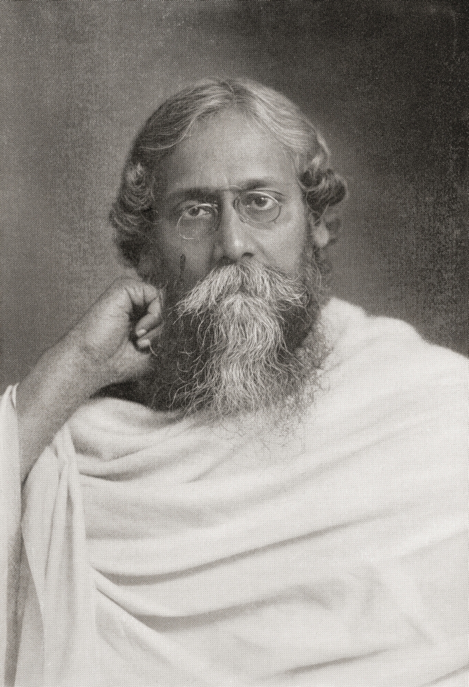 Rabindranath Tagore 1861 Canvas Art - Ken Welsh Design Pics (12 x 18)