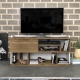 thumbnail image 1 of Raca 47'' Modern TV Stand, Entertainment Center, Console Table for Livingroom, Bedroom, Playroom or Recreation Room Accomodate Up To 60'' TVs Oud Oak White, 1 of 6