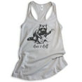 thumbnail image 1 of Racc & Roll Tank Top, Ladies Racerback Tank Top, Raccoon Tank, Funny Raccoon Graphic Tee, Clever Raccoon, Silver Gray, X-Large, 1 of 3