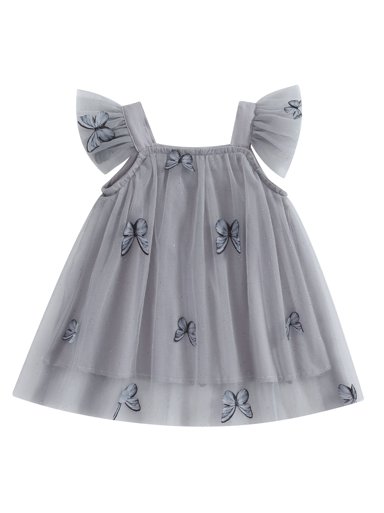 Vestitino In Tulle Con Maniche Lunghe E Floreale Per Bambina – Primavera Autunno, Tutù A Strati, Morbido E Colorato