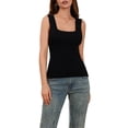 thumbnail image 1 of Raccmtaty Women Cami Tops Camisoles Solid Color Sleeveless Backless Knit Tank Tops Summer Vests Tops Streetwear, 1 of 8