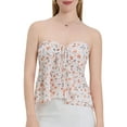thumbnail image 1 of Raccmtaty Women Tube Top, Strapless Backless Tie-up Vest Flower Print Summer Ladies Clubwear, 1 of 9
