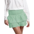 thumbnail image 1 of Raccmtaty Women's Smocked Mini Skirts Casual High Waist A-Line Beach Skirts Layered Ruffle Skirts, 1 of 5
