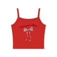 thumbnail image 1 of Raccmtaty Women's Summer Cami Tops Cute Bow/Cherry Print Tank Tops Sleeveless Spaghetti Strap Camisoles, 1 of 5