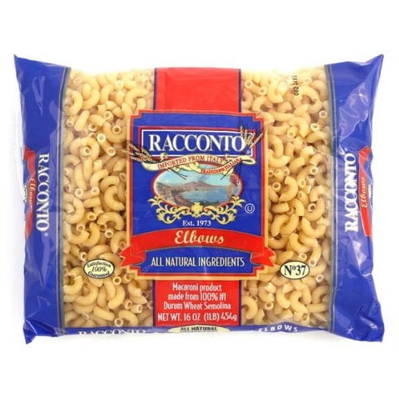 Racconto Elbow Pasta (20 Pack) 16 oz