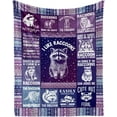 thumbnail image 1 of Raccoon Blanket for Women Men, Cute Raccoon Themed Design Printed Purple Throw Blankets for Teens Adults Lap, Chair Sofa, Warm Soft Cozy Blanket, 50"x 60", 1 of 6
