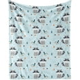 thumbnail image 1 of Raccoon Blanket for Women Men, Cute Raccoon Themed Design Printed Throw Blankets for Teens Adults Lap, Couch Bed, Warm Soft Cozy Blanket, 60"x 80", 1 of 1