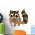 thumbnail image 1 of Raccoon Cartoon Wall Decal by Wallmonkeys Peel and Stick Graphic (12 in W x 11 in H) WM174044, 1 of 4