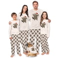 thumbnail image 1 of Raccoon Christmas Lights Matching Family Pajamas, Plus Sizes, With Pockets, 1 of 7