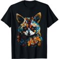 thumbnail image 1 of Raccoon Colourful Art - Butterfly Animal Raccoon T-Shirt, 1 of 3
