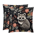 thumbnail image 1 of Raccoon Covers Set of 2 with Velvet Fabric and Unique Patterns for 16x16, 18x18, 20x20 Inch Throw Pillow Inserts, Throw Pillows, Throw Pillow - for Any Occasion, 1 of 6