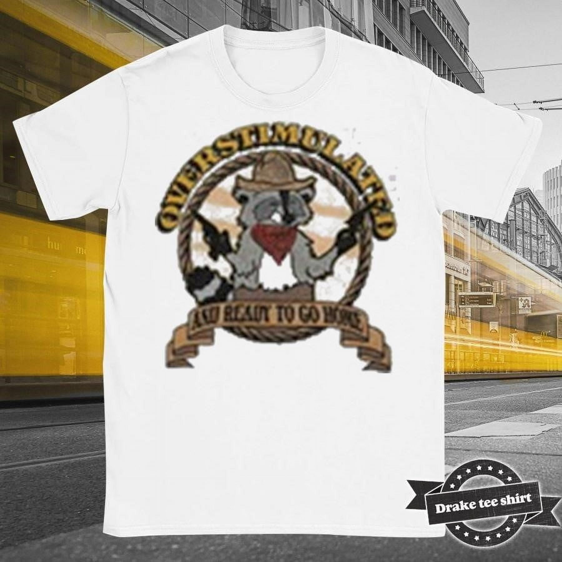Raccoon Cowboy Overstimulated And Ready To Go Home Shirt