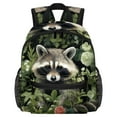 thumbnail image 1 of Raccoon Cute Book Bag with Adjustable Shoulder Strap, Large Capacity, Printed Design - Cute Accessories Backpack, 1 of 6