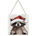 thumbnail image 1 of Raccoon Decorative Wood Hanging Wood Plaque, Rustic Door Sign, Wall Decor Art, Housewarming Gift 12x12 inches, 1 of 8
