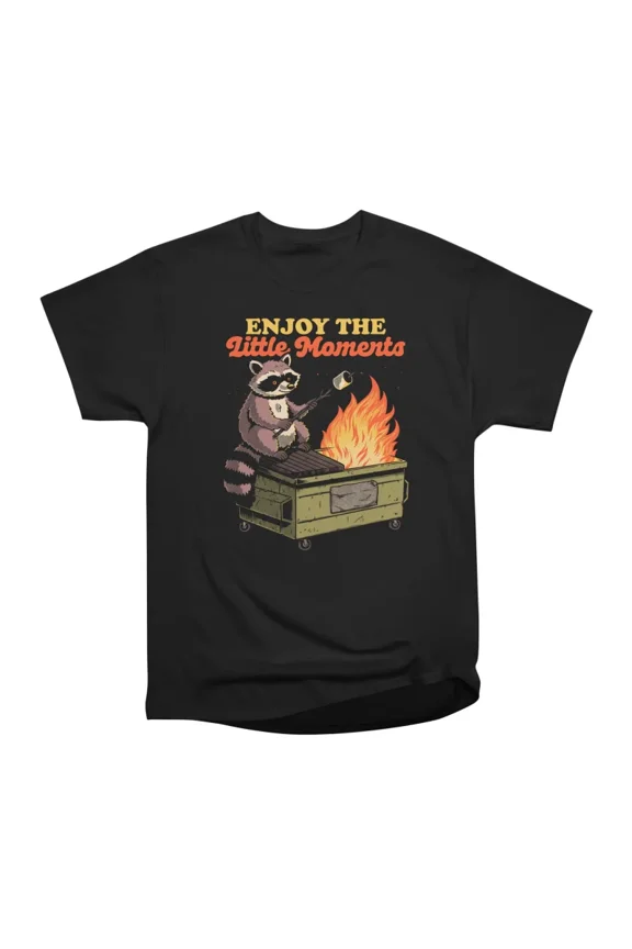 Raccoon Dumpster Fire Funny Motivational Quote T-Shirt Tee Gift For Him Merch For Her Appa