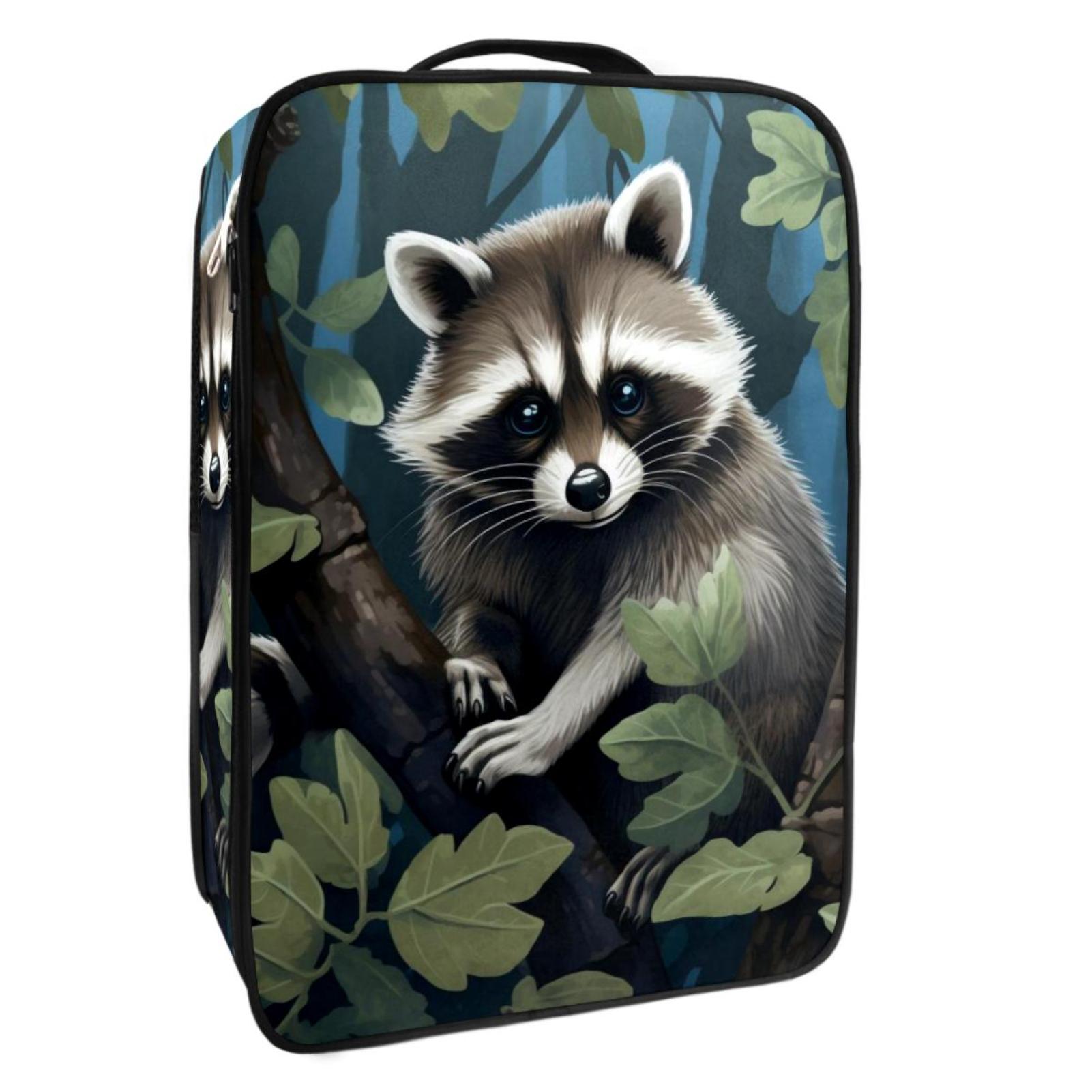 Shoe Rack Raccoon Sticker Raccoon Durable Polyester Shoe Containers - Conveniently Organize Your ...