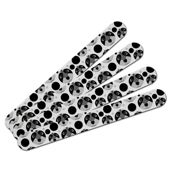 Raccoon Face Double-Sided Nail File Emery Board Set 4 Pack