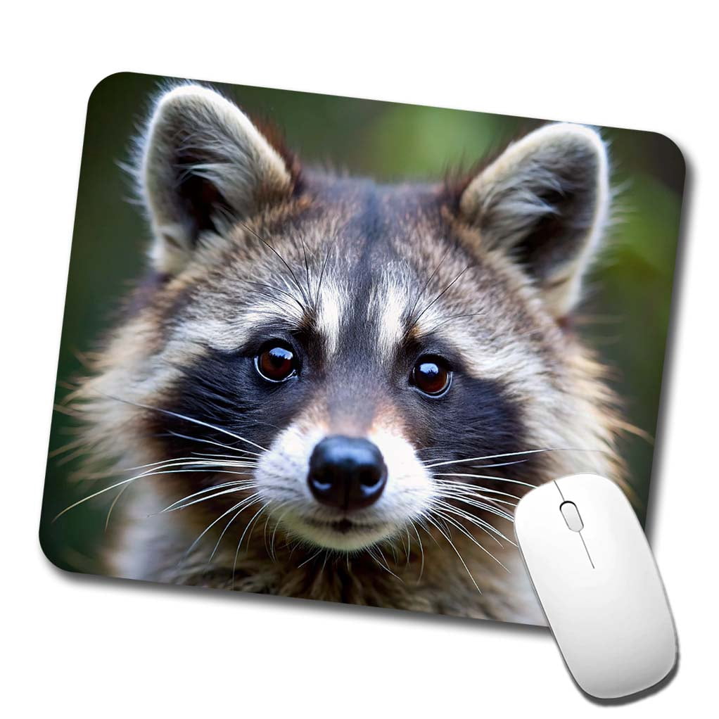 Raccoon Face Mouse Pad Low Profile Gaming Mat - Walmart.com