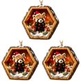 thumbnail image 1 of Raccoon Forest Animal Christmas Ornaments 2026, Funny 2d Acrylic Flat Xmas Animal Lover Gifts, Rustic Woodland Holiday Hanging Ornament Animals Lover Gifts & Christmas Stocking Stuffers,3 Pcs, 1 of 5
