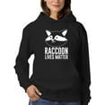 thumbnail image 1 of Raccoon Lives Matter Hoodie Women -Smartprints Designs, Female 5X-Large, 1 of 4