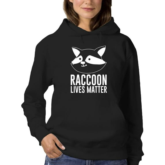 Raccoon Lives Matter Hoodie Women -Smartprints Designs, Female XX-Large