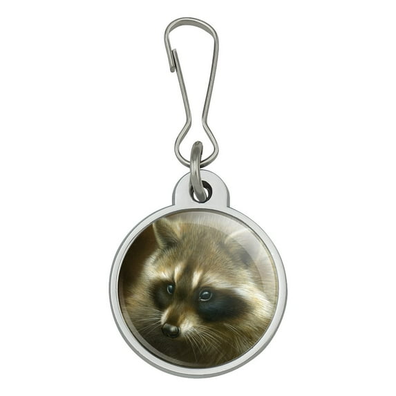 Raccoon Masked Bandit Jacket Handbag Purse Luggage Backpack Zipper Pull Charm