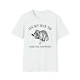 thumbnail image 1 of Raccoon Meme, Gildan Unisex Softstyle T-Shirt, Funny Graphic Shirt, S-3XL, 1 of 3