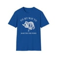 thumbnail image 1 of Raccoon Meme, Gildan Unisex Softstyle T-Shirt, Funny Graphic Shirt, S-3XL, 1 of 3