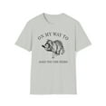 thumbnail image 1 of Raccoon Meme, Gildan Unisex Softstyle T-Shirt, Funny Graphic Shirt, S-3XL, 1 of 3