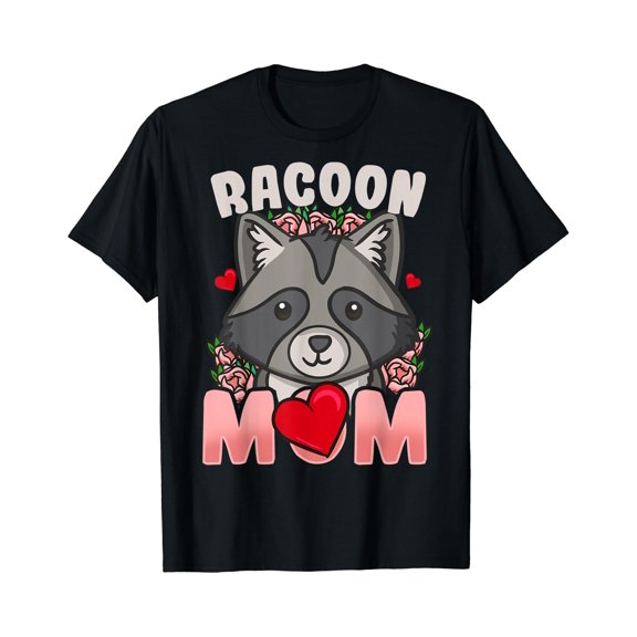 Raccoon Mom Mother'S Day Racoons Racoon Lover Gift T-Shirt