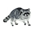 thumbnail image 1 of Raccoon - Natural Animal - Iron On Embroidered Applique Patch, 1 of 1