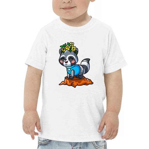 Raccoon On A Stump T-Shirt Toddler -Image by Shutterstock,  3 Toddler