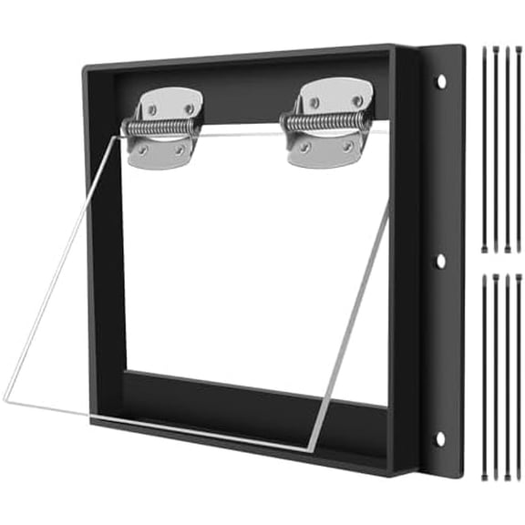 Raccoon One Way Door – Large Size, Humane, Contactless Animal Excluder Trap – Raccoon One Way Eviction Door, Easy to Install & Weather-Resistant, Ideal for Squirrels, Skunks, Possums(10.2x12.6 inch)