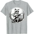 thumbnail image 1 of Raccoon Playing Banjo Vintage Cottagecore Funny Bluegrass Unisex T-Shirt for Men Women Kids Toddler,Sport Grey Color,Size L, 1 of 5